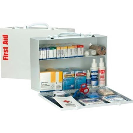 ACME UNITED First Aid Only„¢ 90572 2 Shelf First Aid Kit w/Meds, ANSI Compliant, Class A+, Metal Cabinet 90572